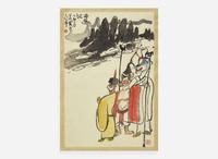 Ding Yanyong (Chinese, 1902-1978), Journey to the West, dated to a yimao year, equivalent to 1975 丁衍庸（1902-1978）西遊記 乙卯年 1975