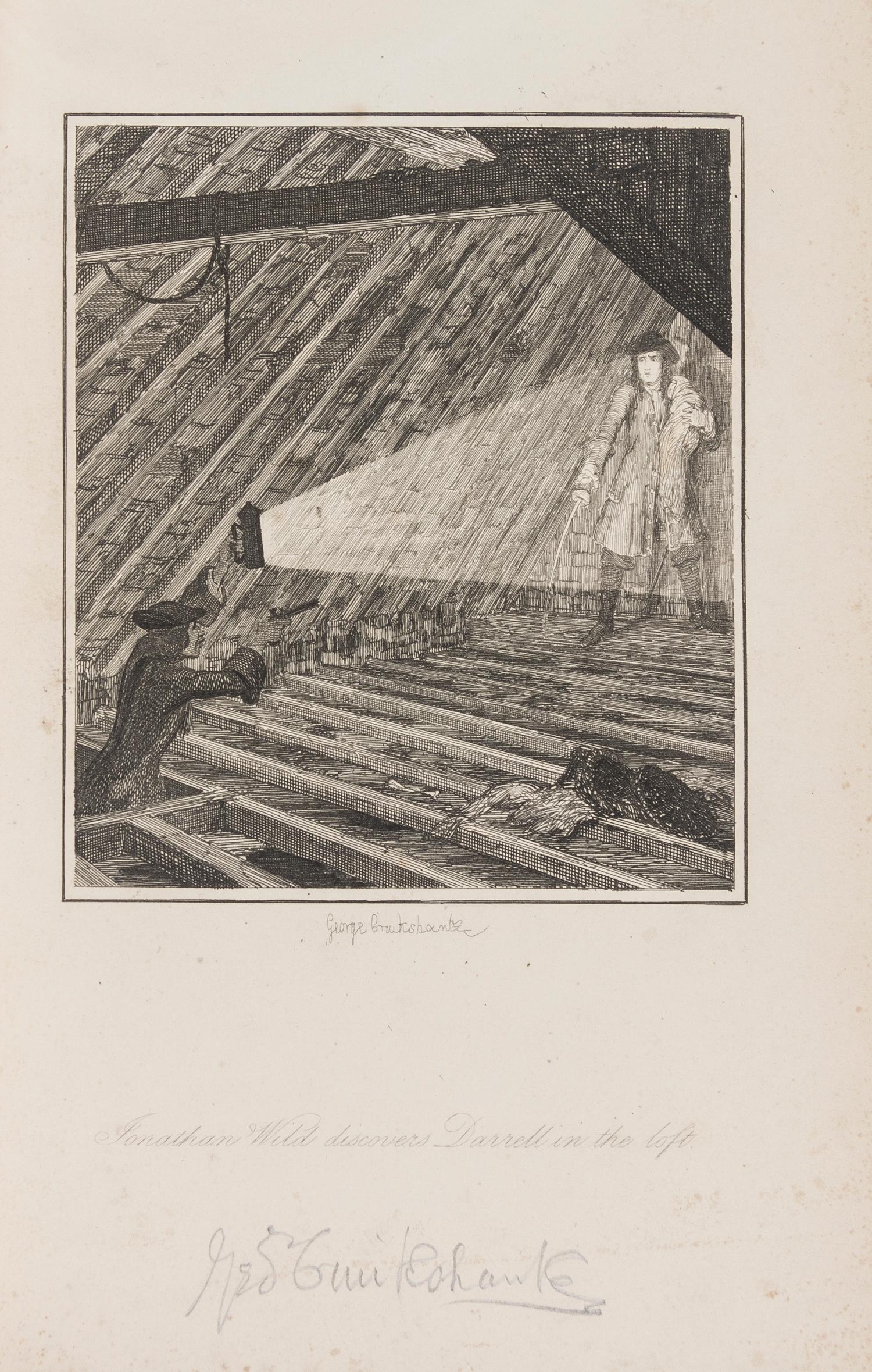 (CRUIKSHANK, GEORGE) AINSWORTH, WILLIAM HARRISON. Illustrations to Accompany Jack Sheppard. London, 1839.