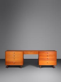 Pair of Thin Edge Cabinets, with center vanity Herman Miller, USA
