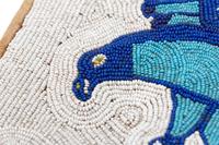 Plateau Beaded Flat Bag, with Eagle