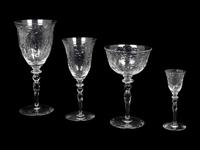 An American Cut-Glass Part Stemware Service — FIRST HALF 20TH CENTURY