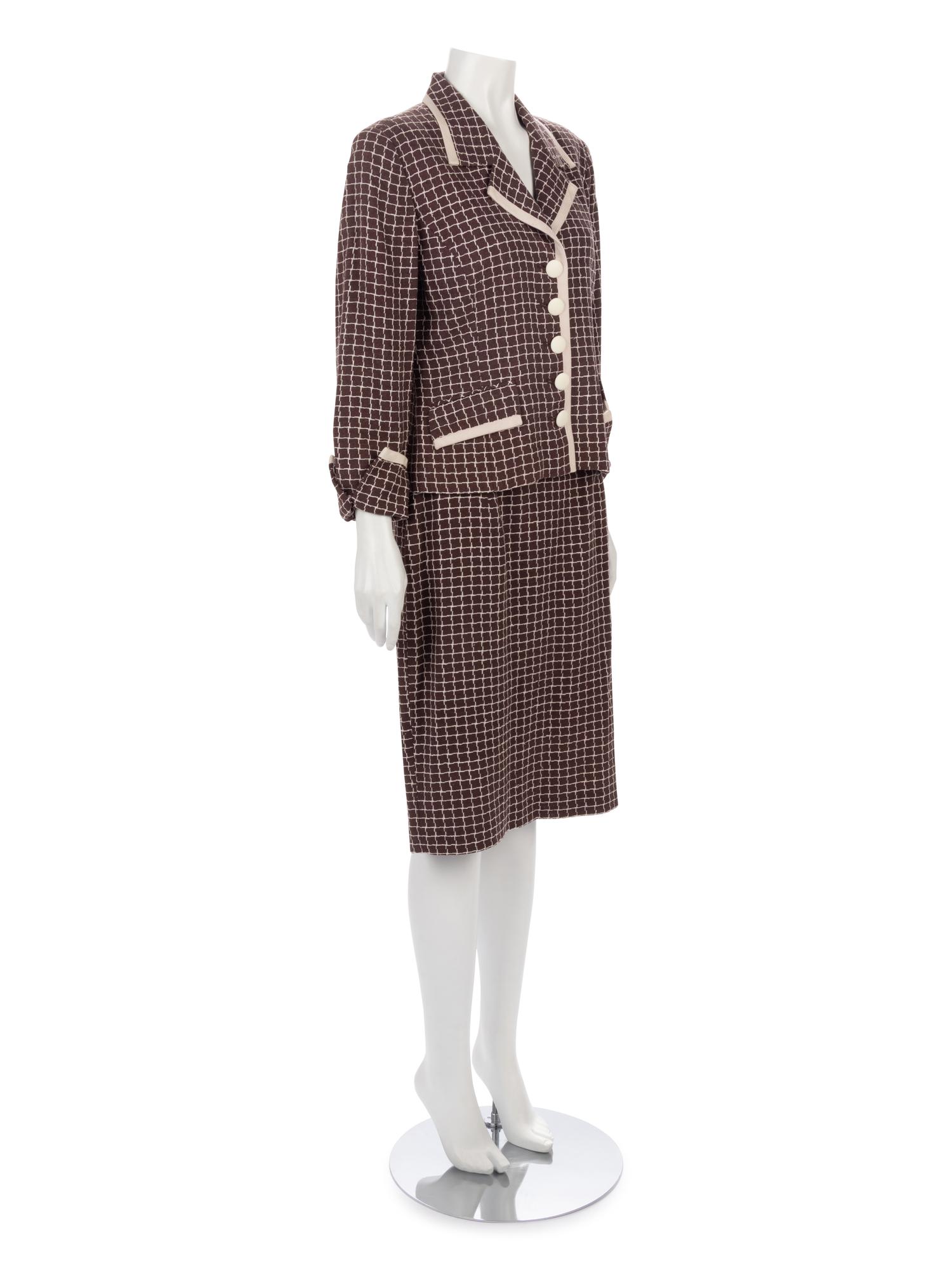 Two Designer Ensembles; One Christian Lacroix Jacket, One Christian Dior Skirt Suit,