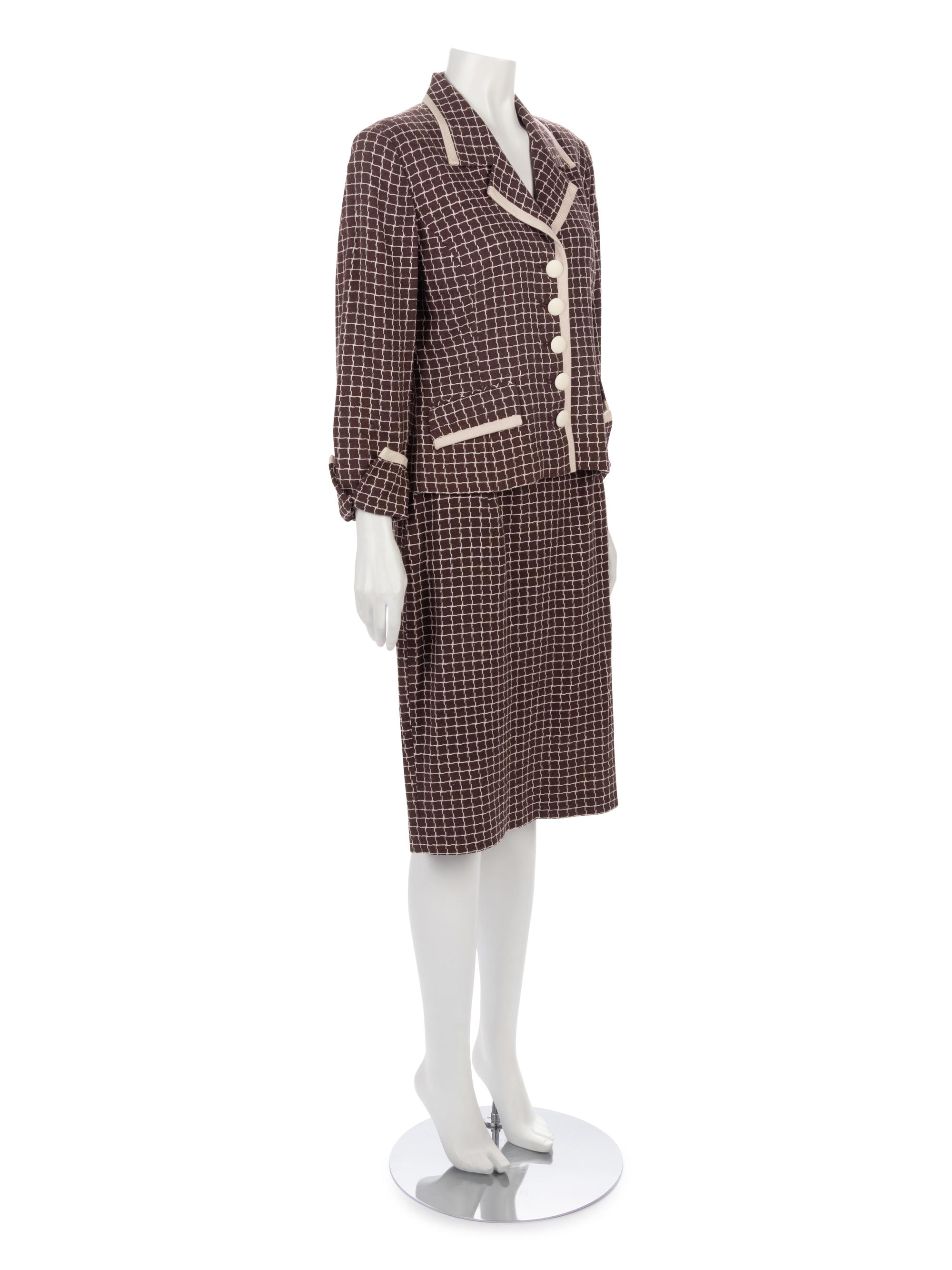 Two Designer Ensembles; One Christian Lacroix Jacket, One Christian Dior Skirt Suit,