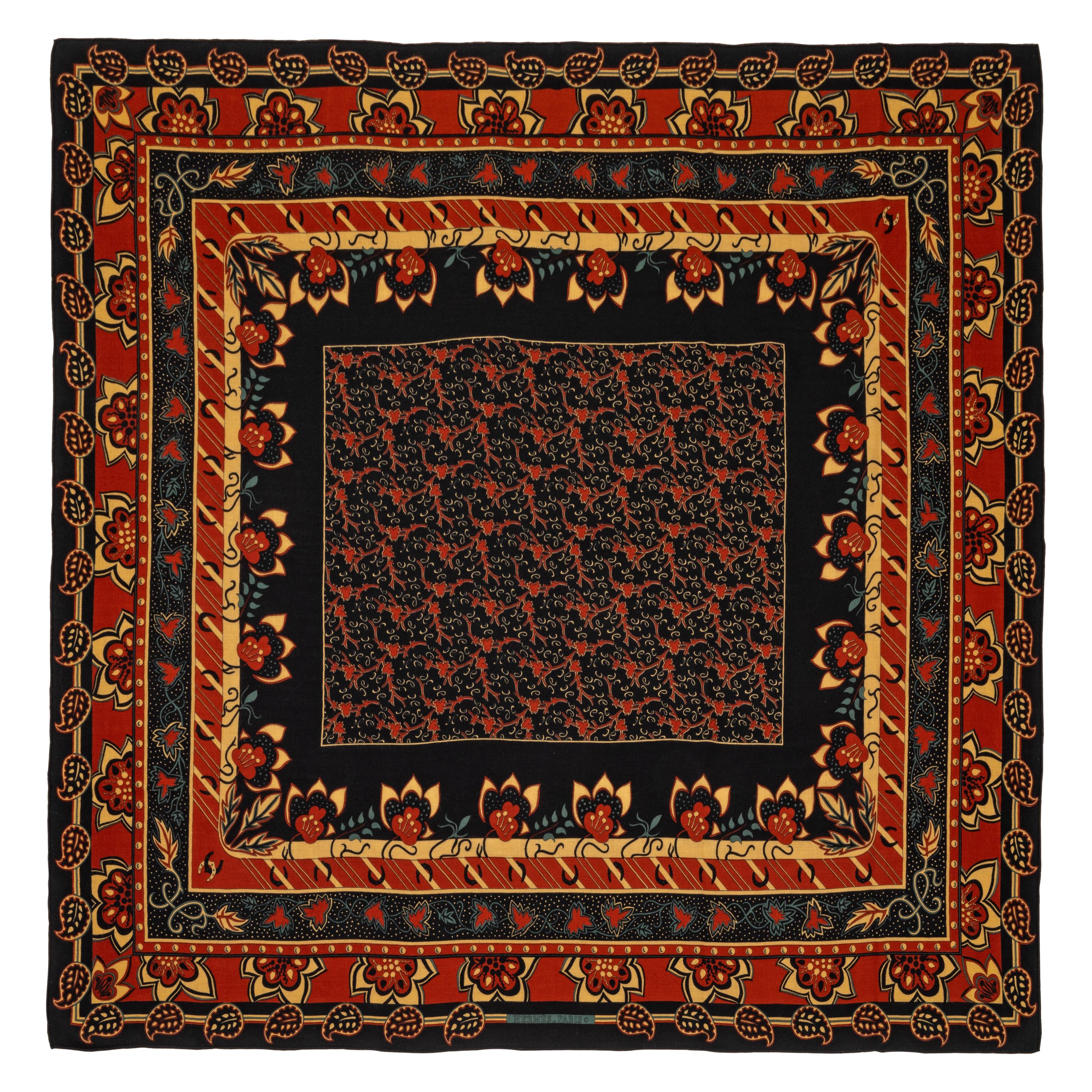 Hermès 140cm Silk Cashmere Shawl