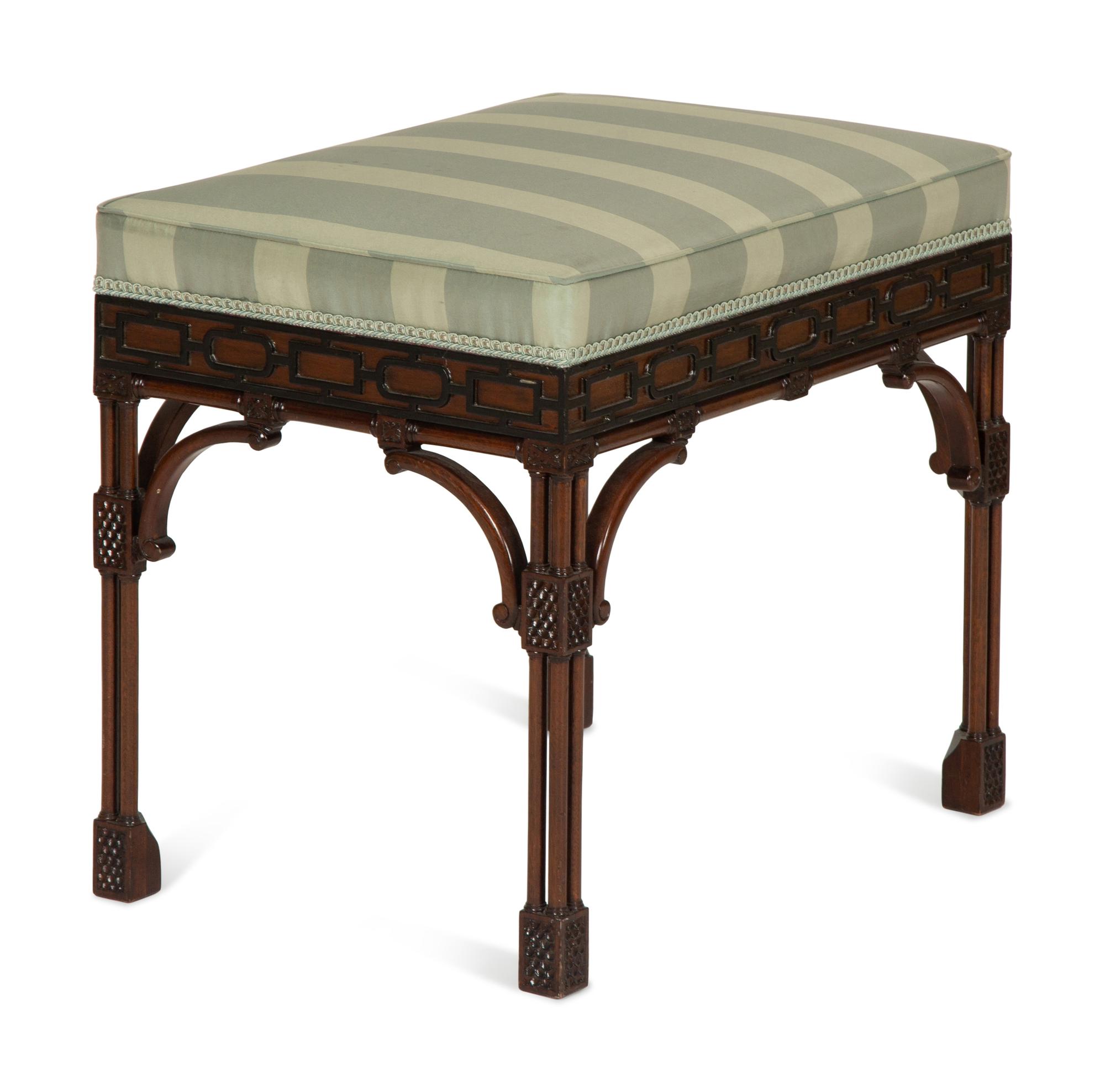 A Regency Style Mahogany Stool