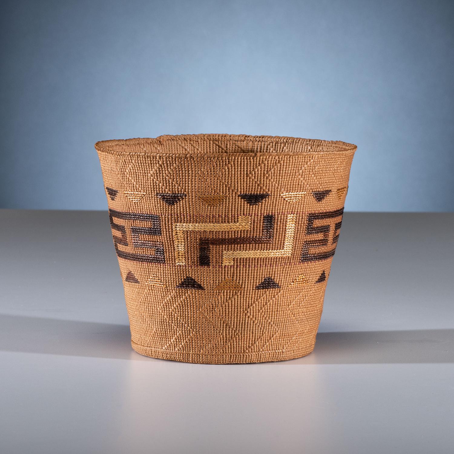 Tlingit Polychrome Basket