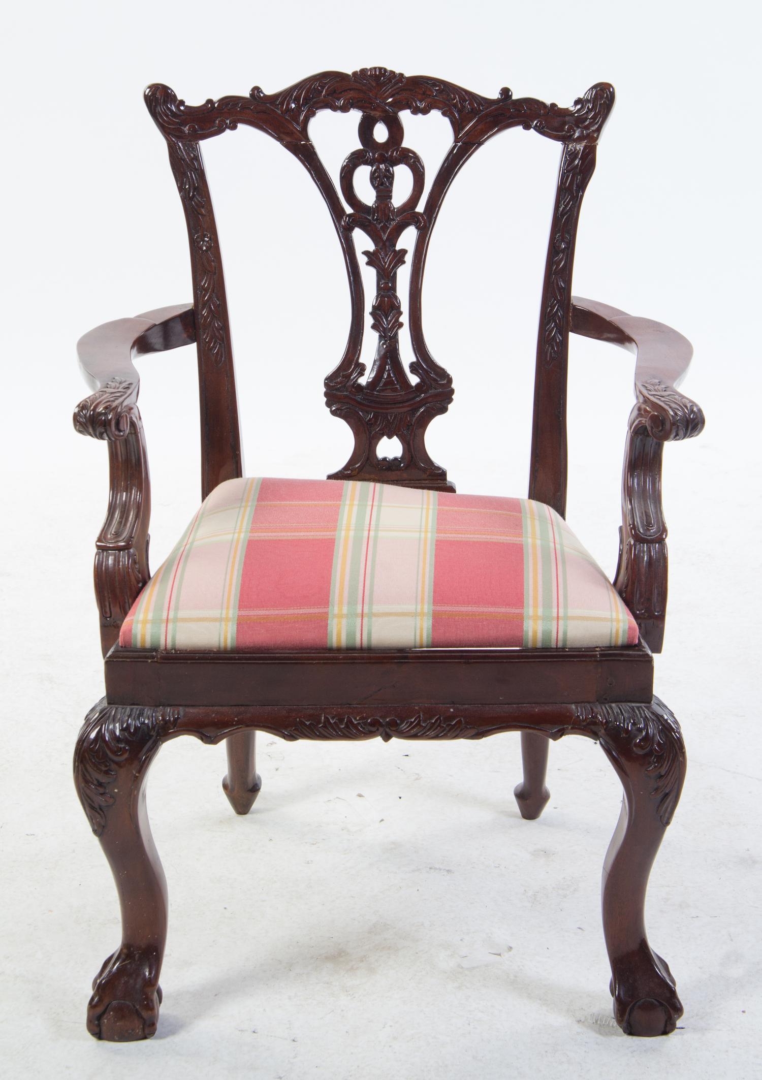 A Chippendale Style Mahogany Child's Chair Height 25 5/8 inches. — 20TH CENTURY