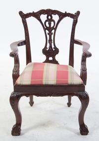 A Chippendale Style Mahogany Child's Chair Height 25 5/8 inches. — 20TH CENTURY