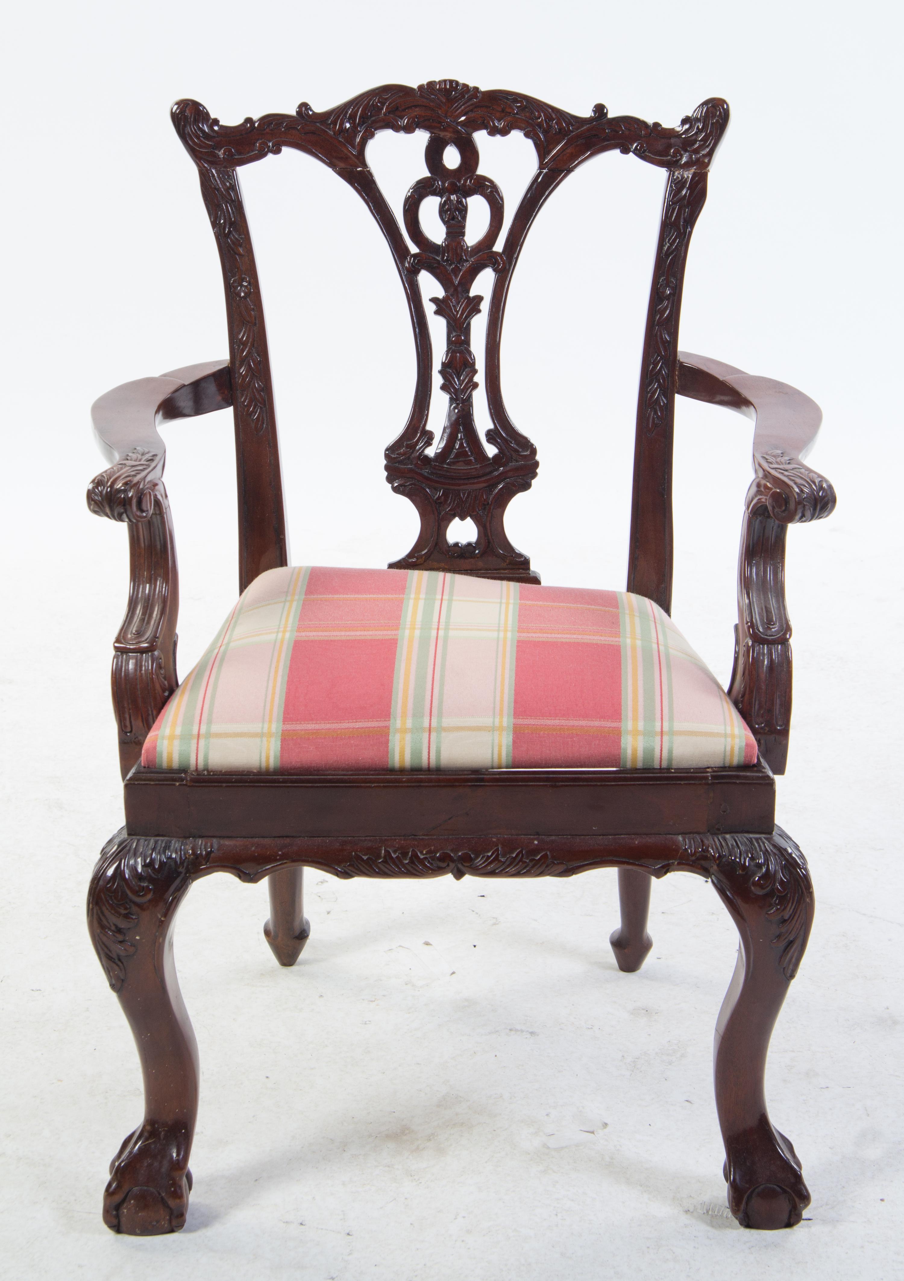 A Chippendale Style Mahogany Child's Chair Height 25 5/8 inches. — 20TH CENTURY