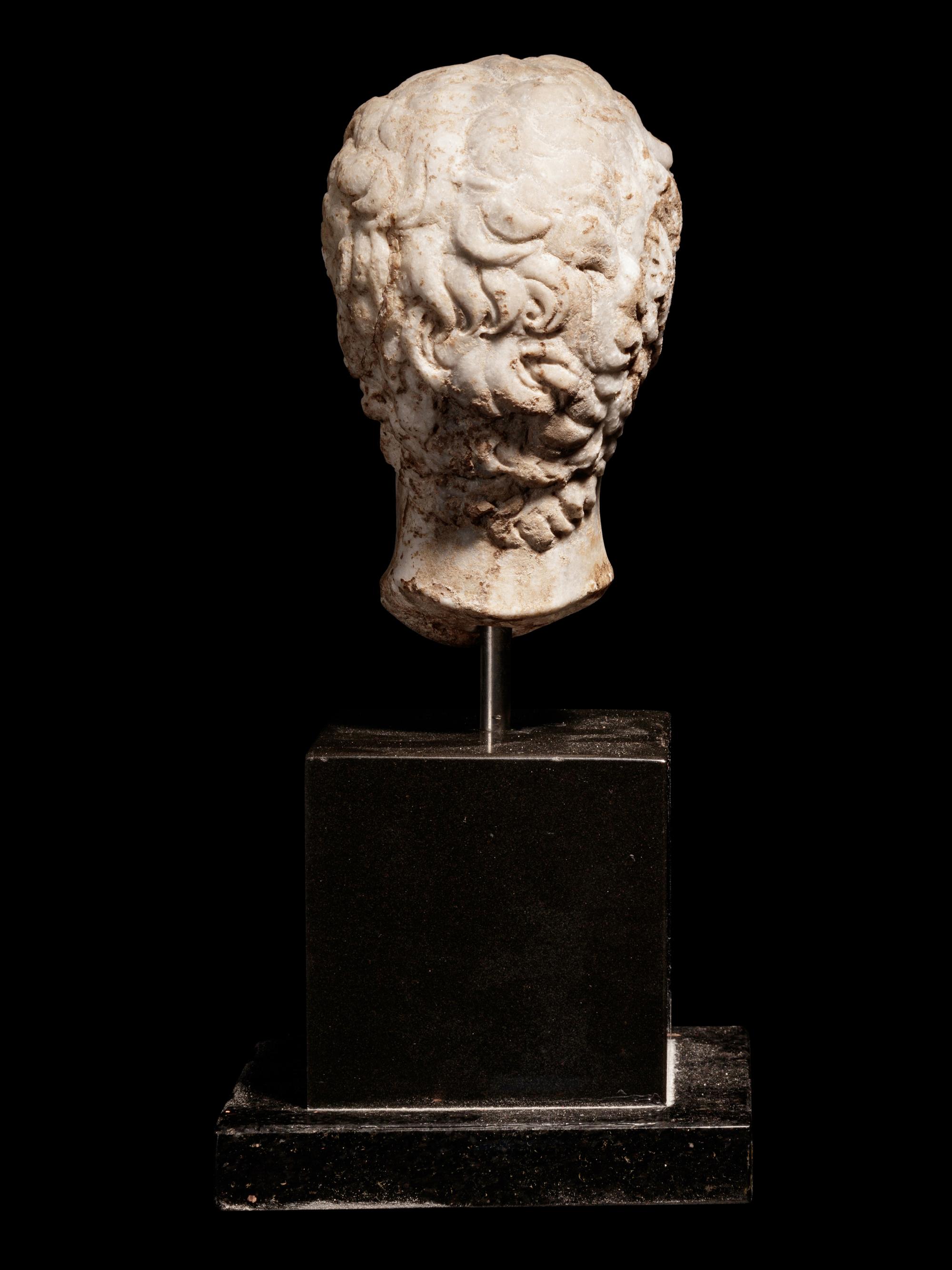 A Roman Marble Portrait of the Emperor Nero