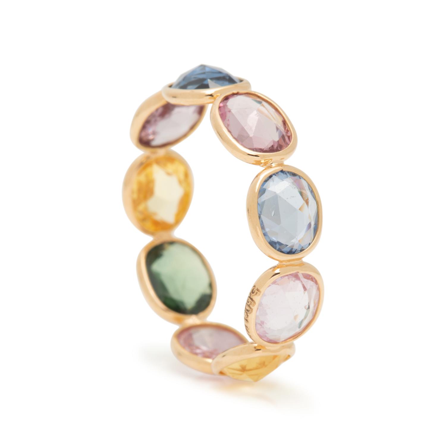 MULTICOLOR SAPPHIRE BAND