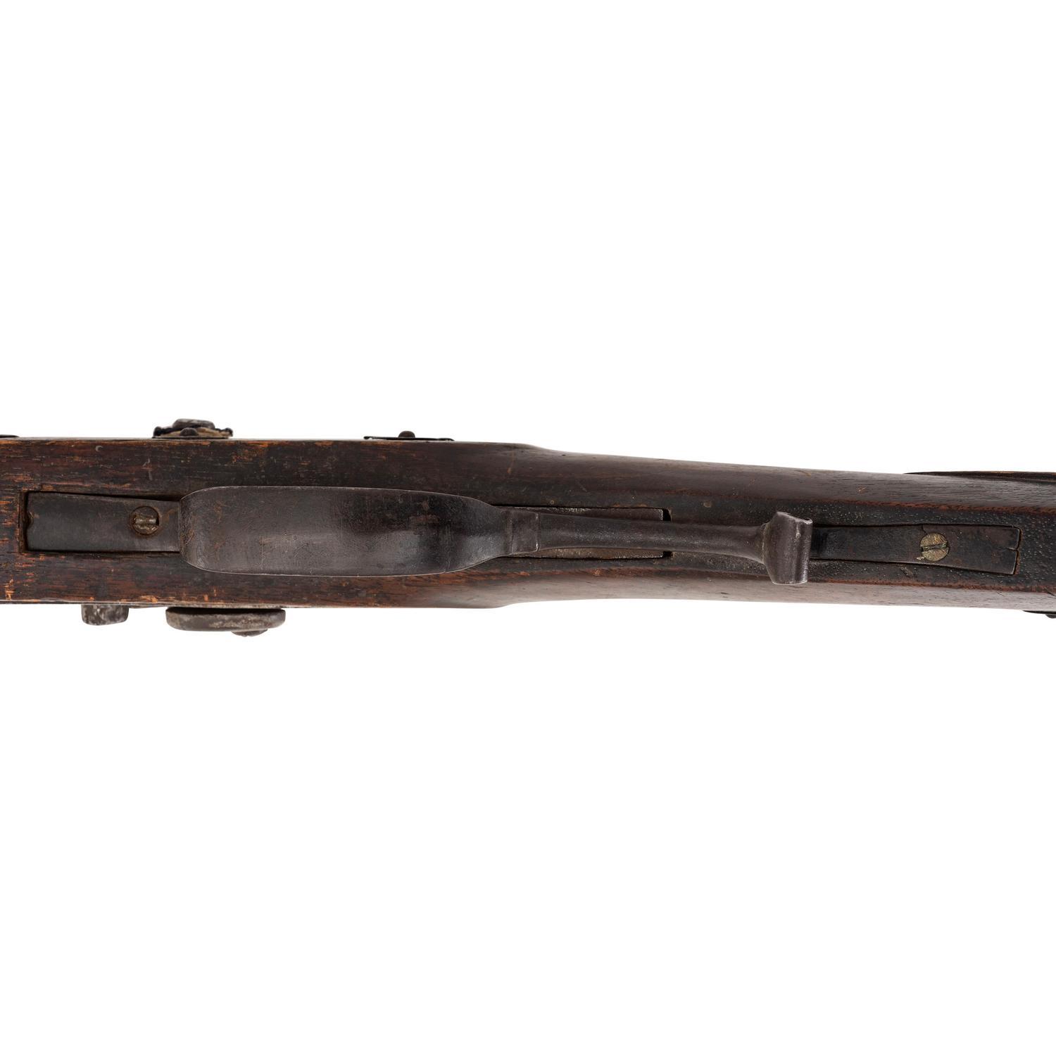 Fullstock Percussion Rifle by Conestoga Rifle Works with Applied "Hancock Richmond" Tobacco Tag Decorations