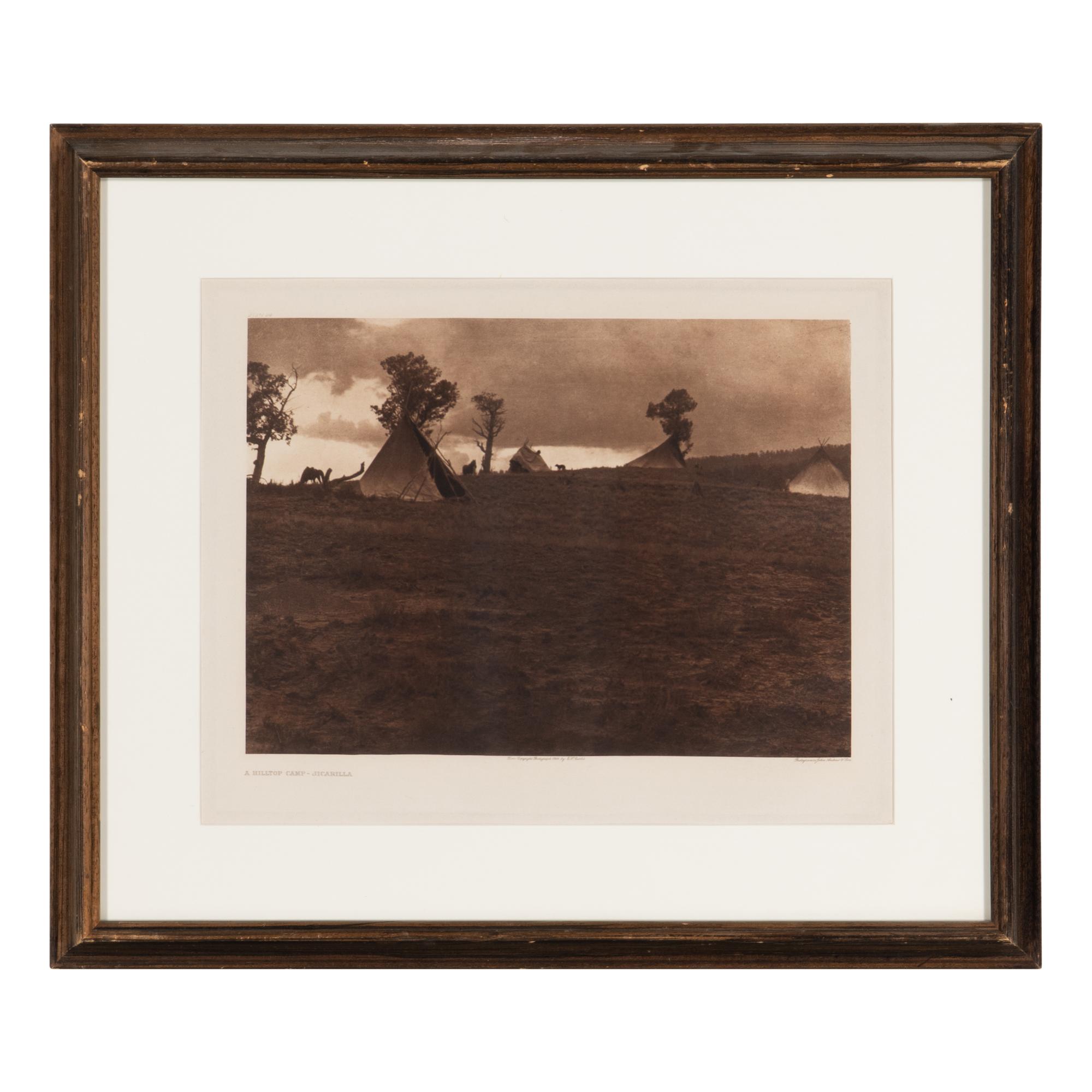 A Hilltop Camp - Jicarilla, Plate 24