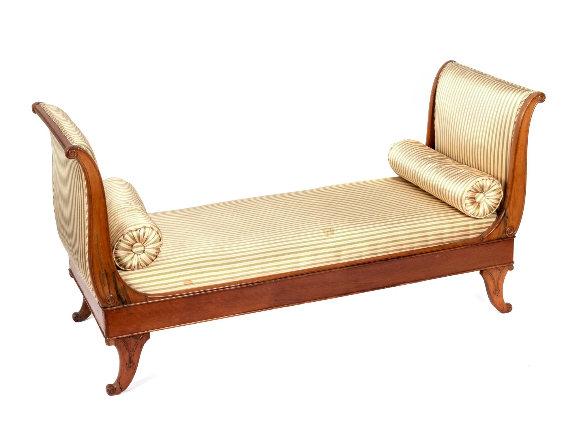 A French Empire Mahogany Day Bed — 18TH CENTURY