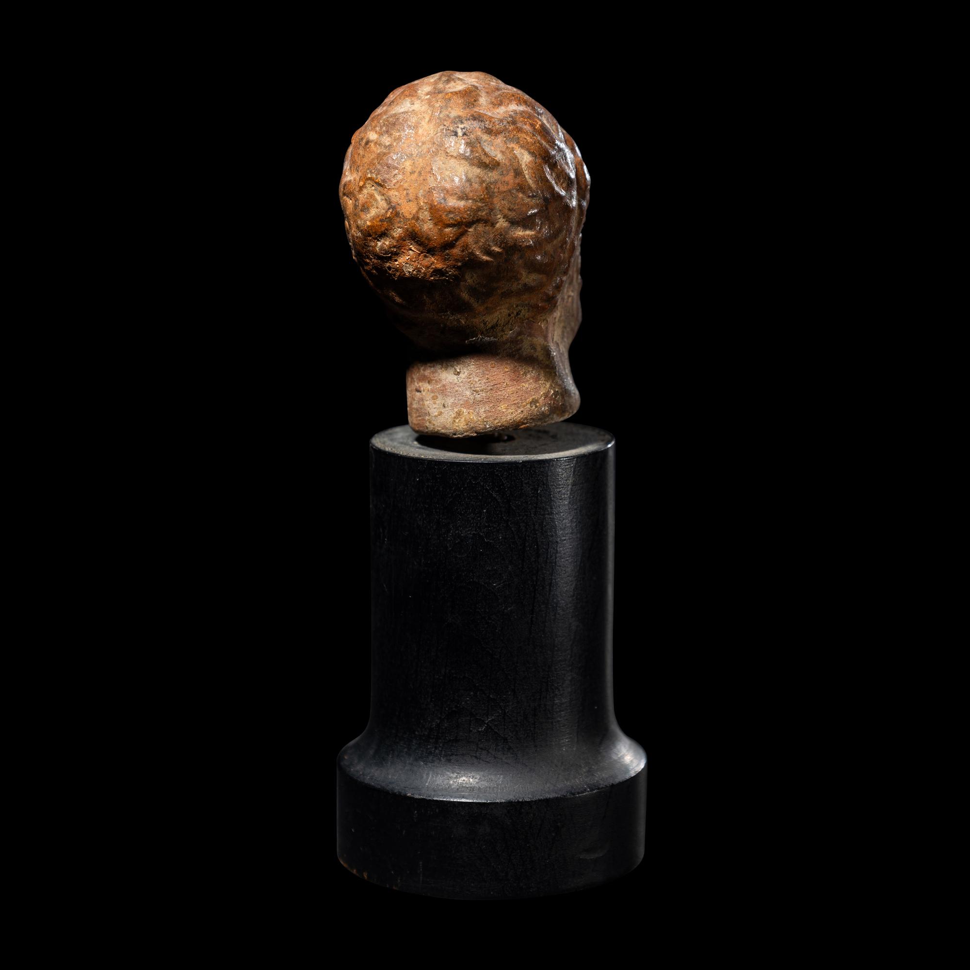 A Roman Terracotta Head of a Bearded Man