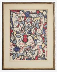 Jean Dubuffet (French, 1901-1985) - Samedi Tantôt