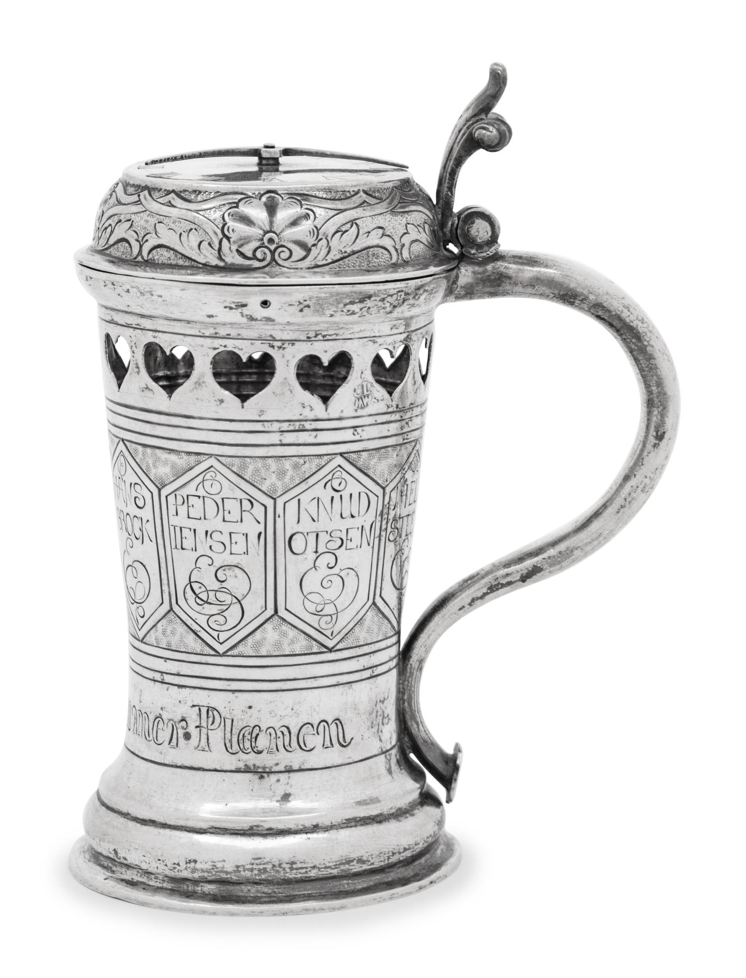 A Danish Silver Gaming Tankard