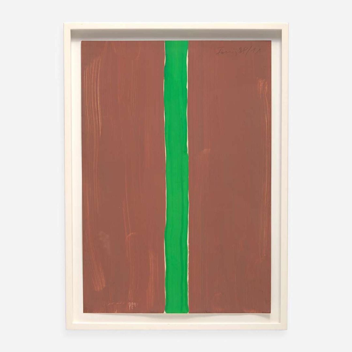 Günther Förg (German, 1952-2013) Untitled (Brown-Green)