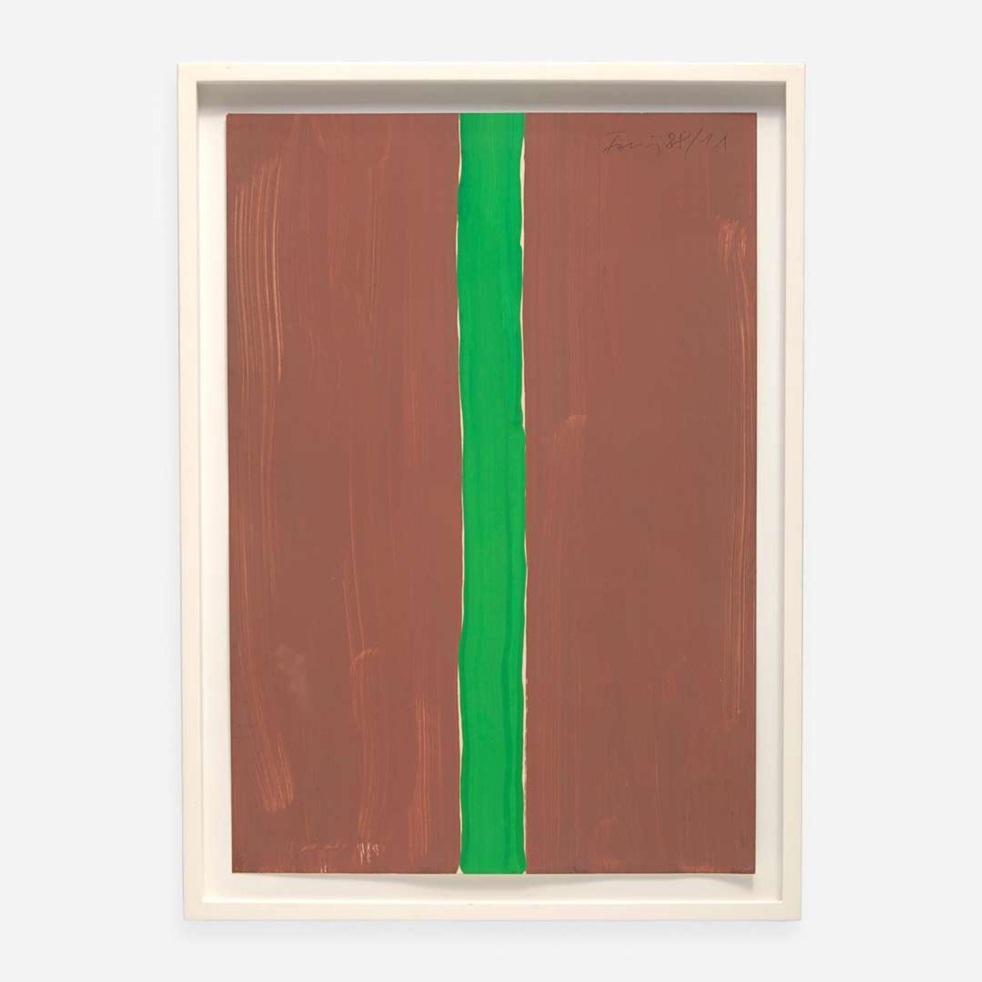 Günther Förg (German, 1952-2013) Untitled (Brown-Green)