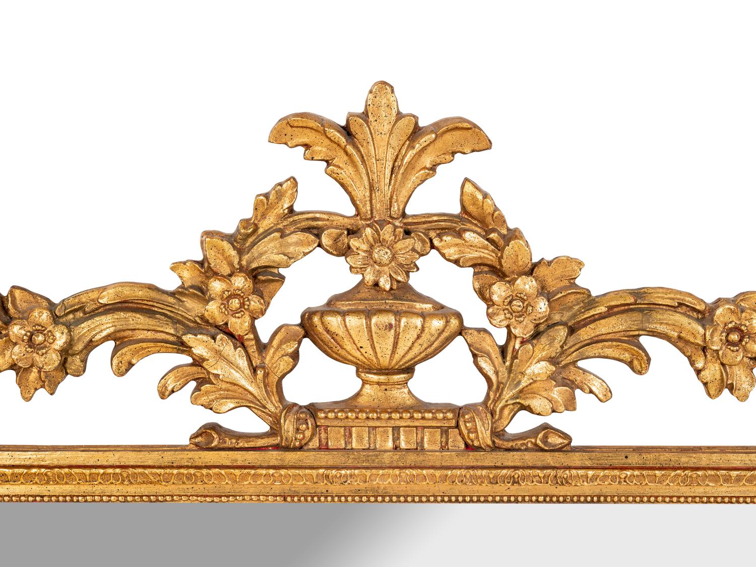 A Louis XVI Style Giltwood Mirror