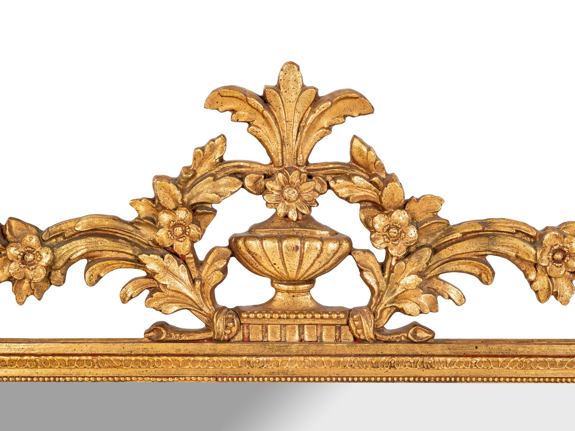 A Louis XVI Style Giltwood Mirror