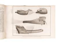 [EXPLORATION -- PACIFIC]. COOK, Capt. James (1728-1779), and Capt. James KING (1750-1784). [Third voyage]. Troisieme voyage de Cook, ou voyage a l'ocean Pacifique... pour faire des decouvertes dans l'hemisphre nord, pour determiner la position & le'tendue de la cote ouest de l'Amerique Septentrionale, sa distance de l'Asie, & resoudre la question du passage au nord. Execute sous la direction des Capitaines Cook, Clerke & Gore, sur les vaisseaux la Resolution & la Decouverte, en 1776, 1777, 1778, 1779 & 1780 . Translated from English into French by Jean Nicholas Demunier. Paris: Hotel de Thou, 1785.