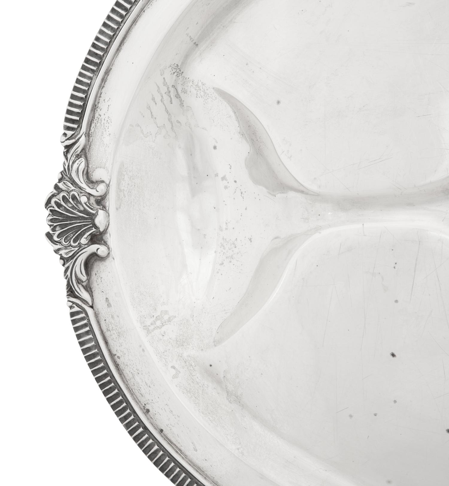 A Mexican Silver Well-and-Tree Serving Platter
