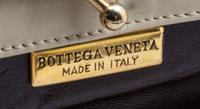 A Bottega Veneta Beige Handbag, 8" x 6" x 1.5".