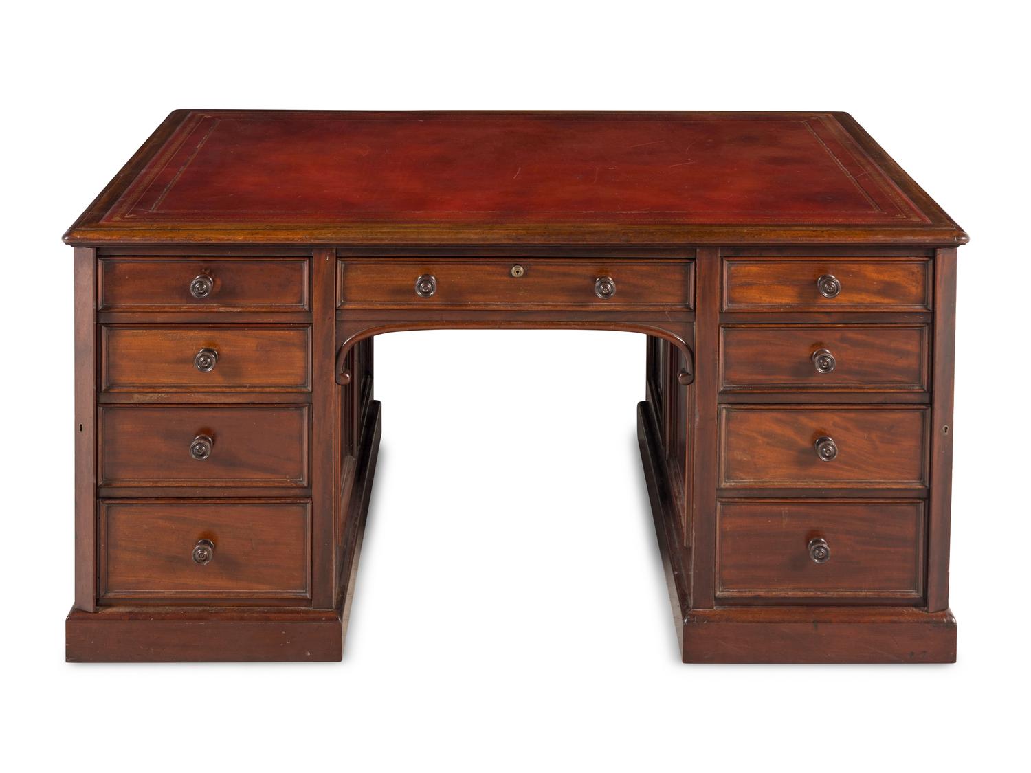 A Regency Mahogany Partner's Desk