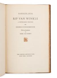 [LIMITED EDITIONS CLUB]. IRVING, Washington. Rip Van Winkle. A Posthumous Writing of Diedrich Knickerbocker. New York, 1930.