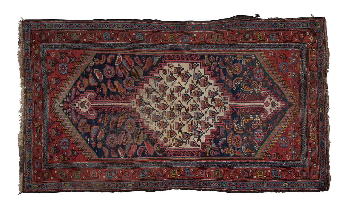 A Zanjan Mahi Wool Rug 3 feet 8 inches x 6 feet 4 1/2 inches. — PERSIA