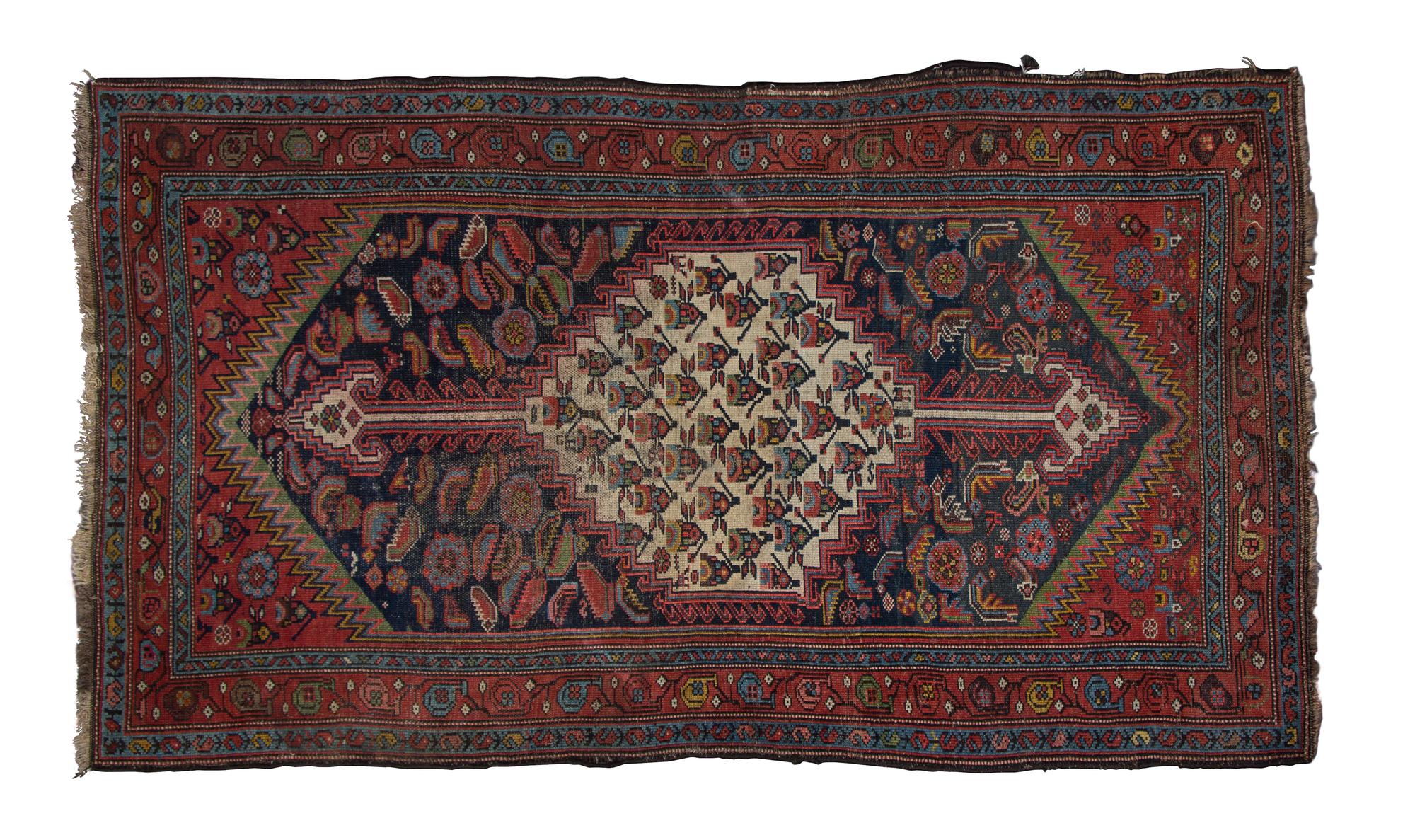 A Zanjan Mahi Wool Rug 3 feet 8 inches x 6 feet 4 1/2 inches. — PERSIA