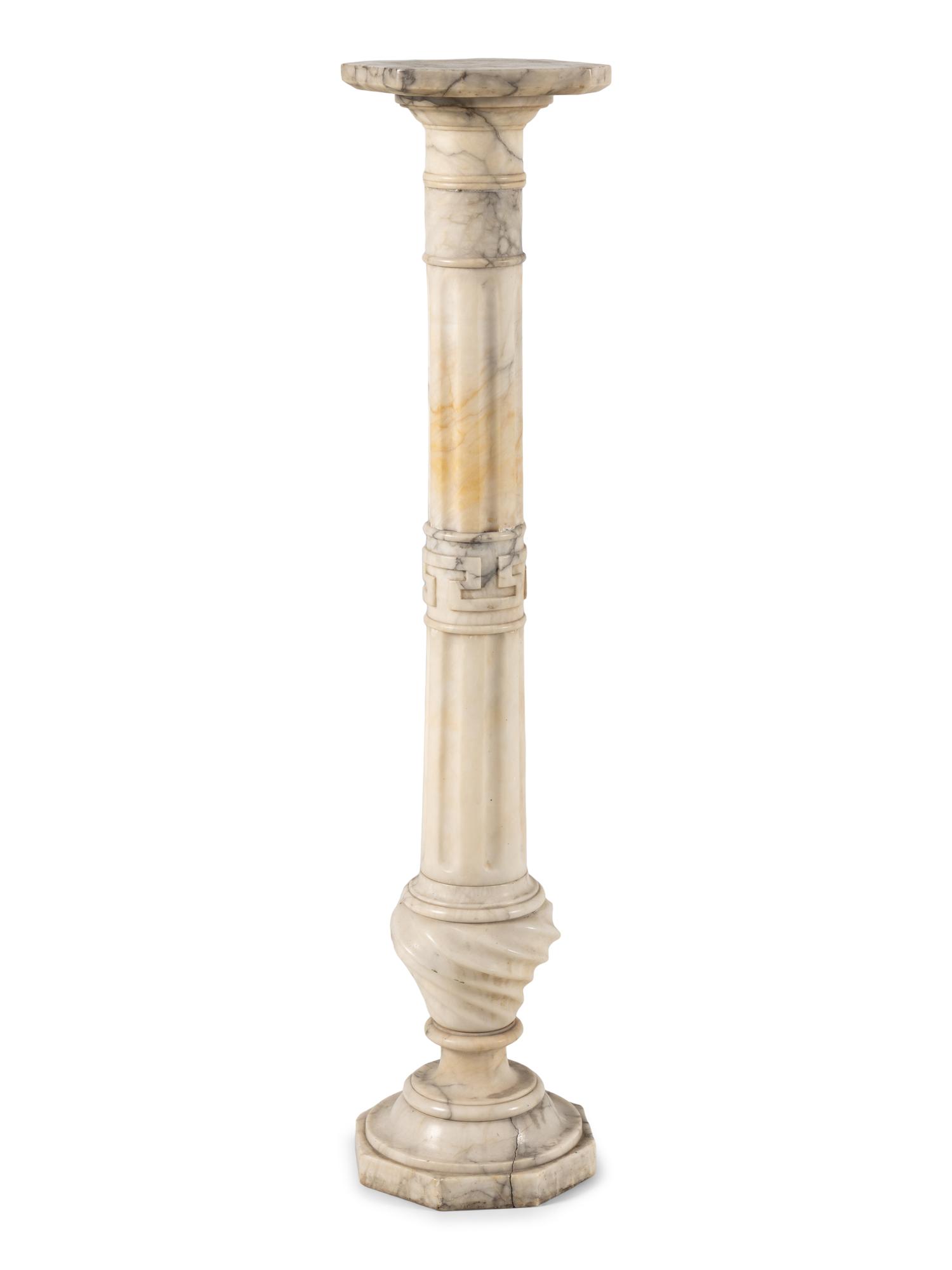 A Continental Marble Pedestal