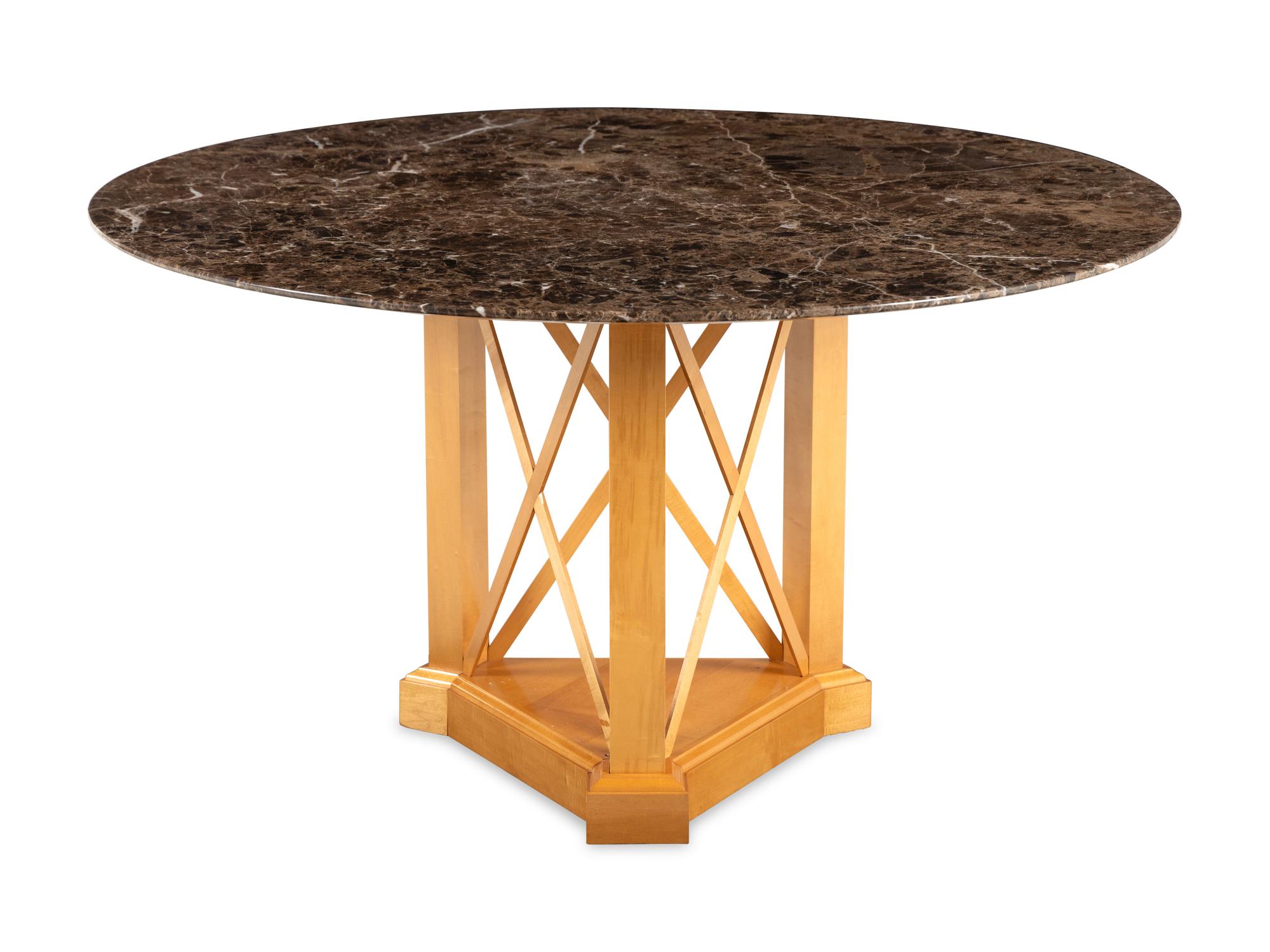 A Contemporary Marble-Top Center Table