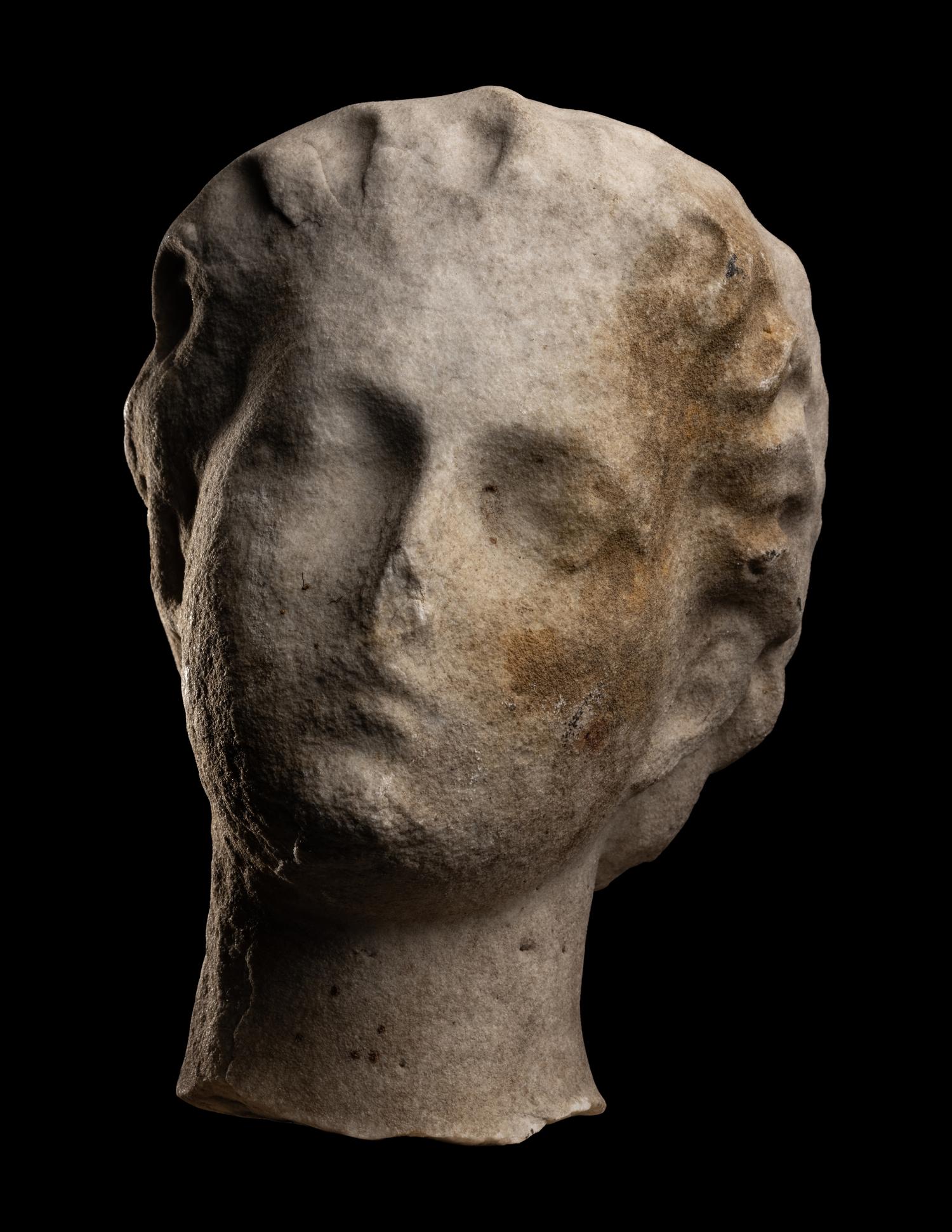 A Roman Marble Head of a Woman