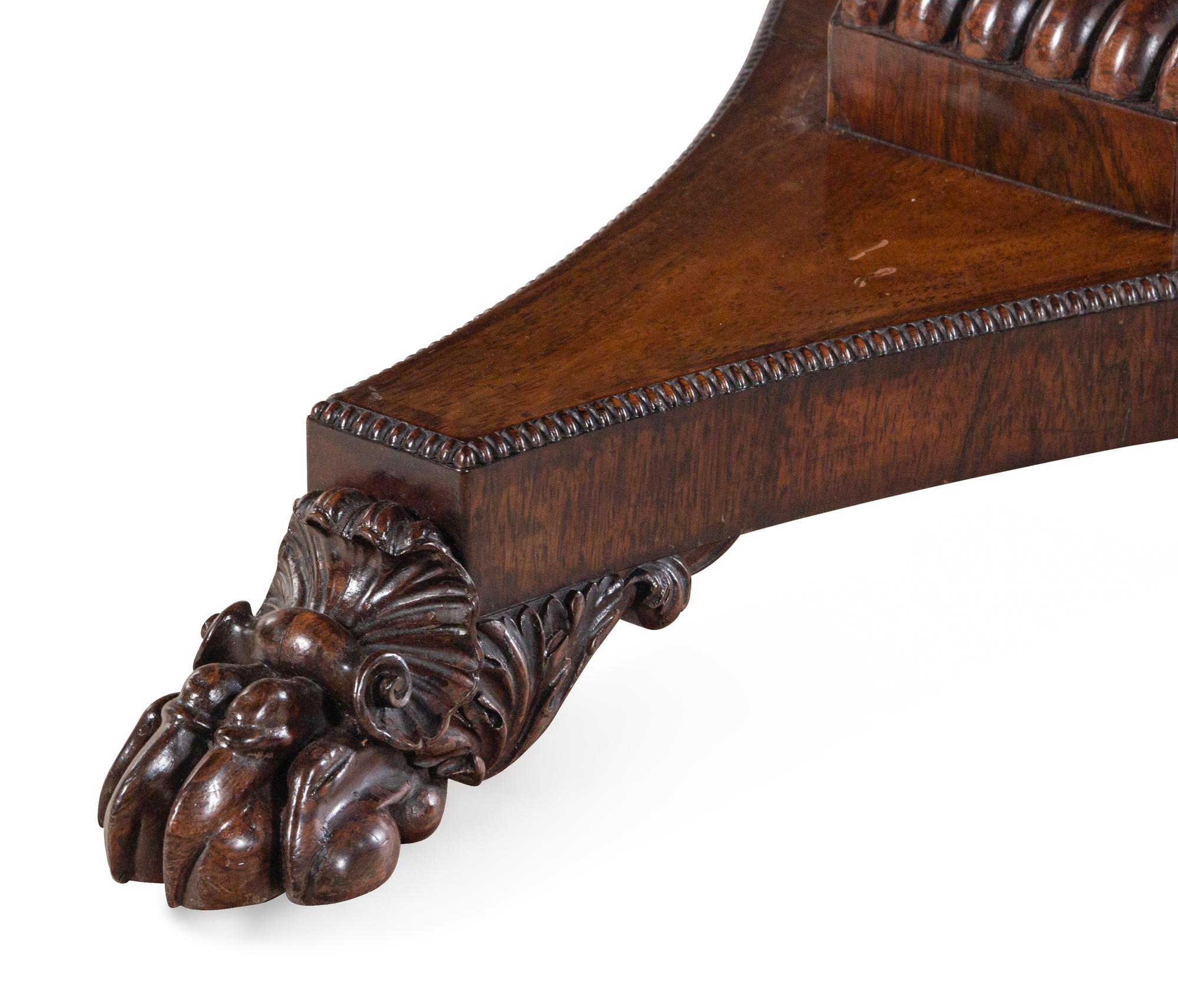 A William IV Rosewood and Mahogany Tilt-Top Breakfast Table Attributed to Gillows of Lancaster