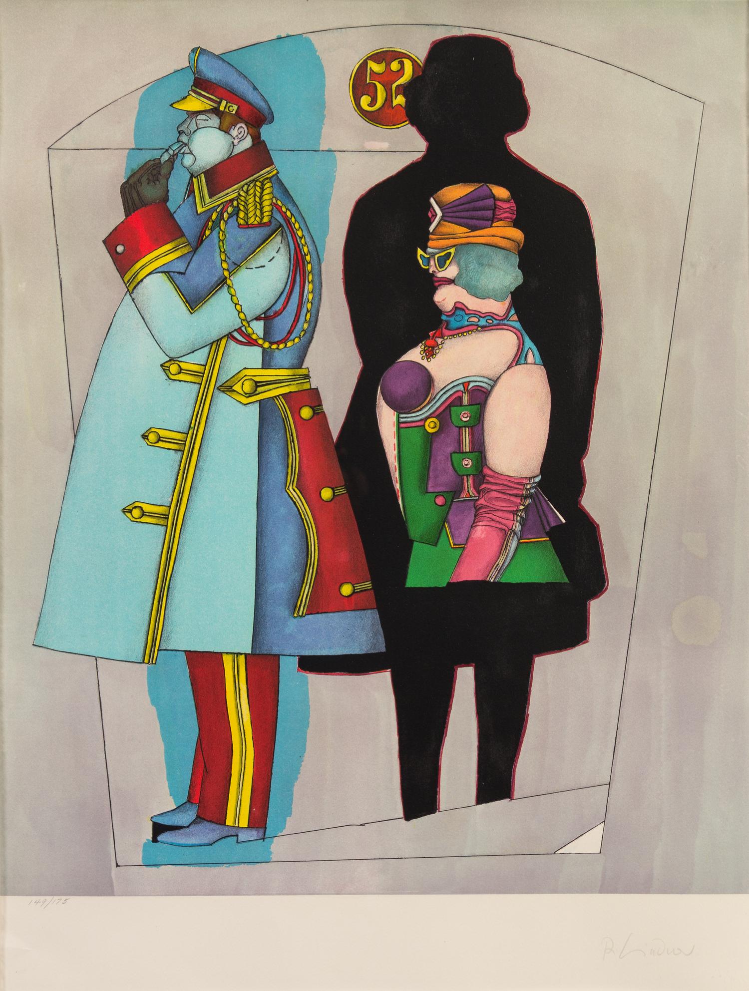 Richard Lindner, (American/German, 1901-1978), Fun City, 1971 (portfolio of fourteen together with original plexiglass portfolio box, j