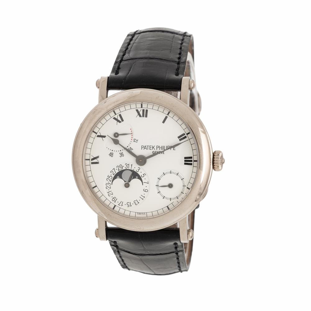 Patek Philippe, Ref. 5054G, 18K White Gold Annual Calendar with Power Reserve and Moonphase, with Box & Papers