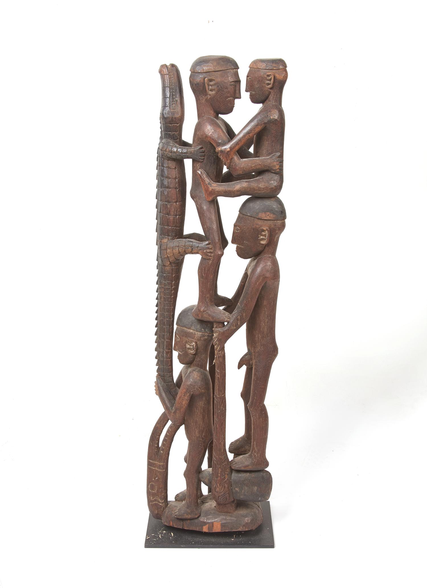 Three Asmat Figures