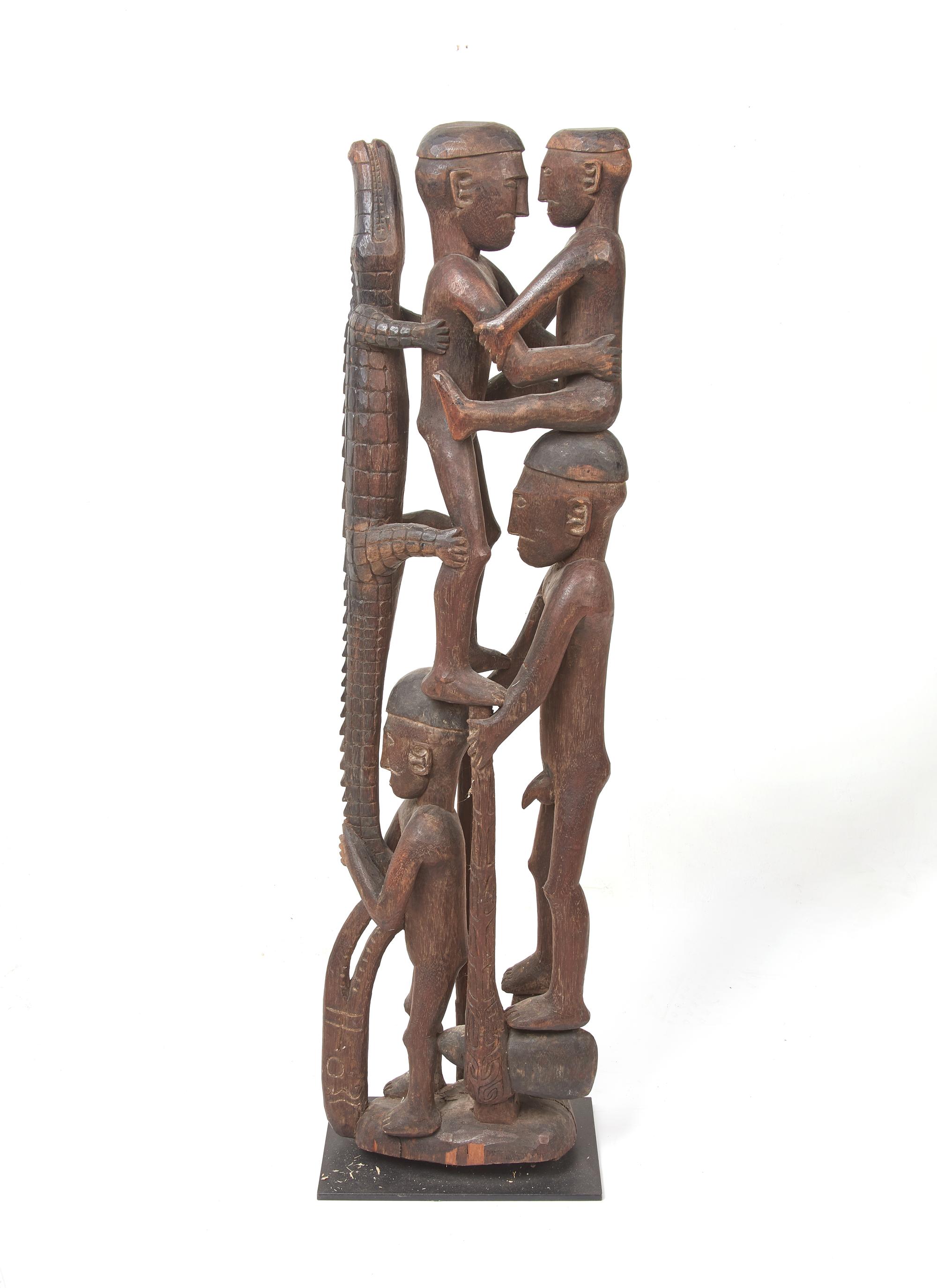Three Asmat Figures