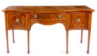 A George III Mahogany Sideboard Height 36 1/2 x width 71 1/2 x depth 29 3/4 inches. — 18TH/19TH CENTURY