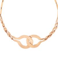 YELLOW GOLD HAIRPIN NECKLACE