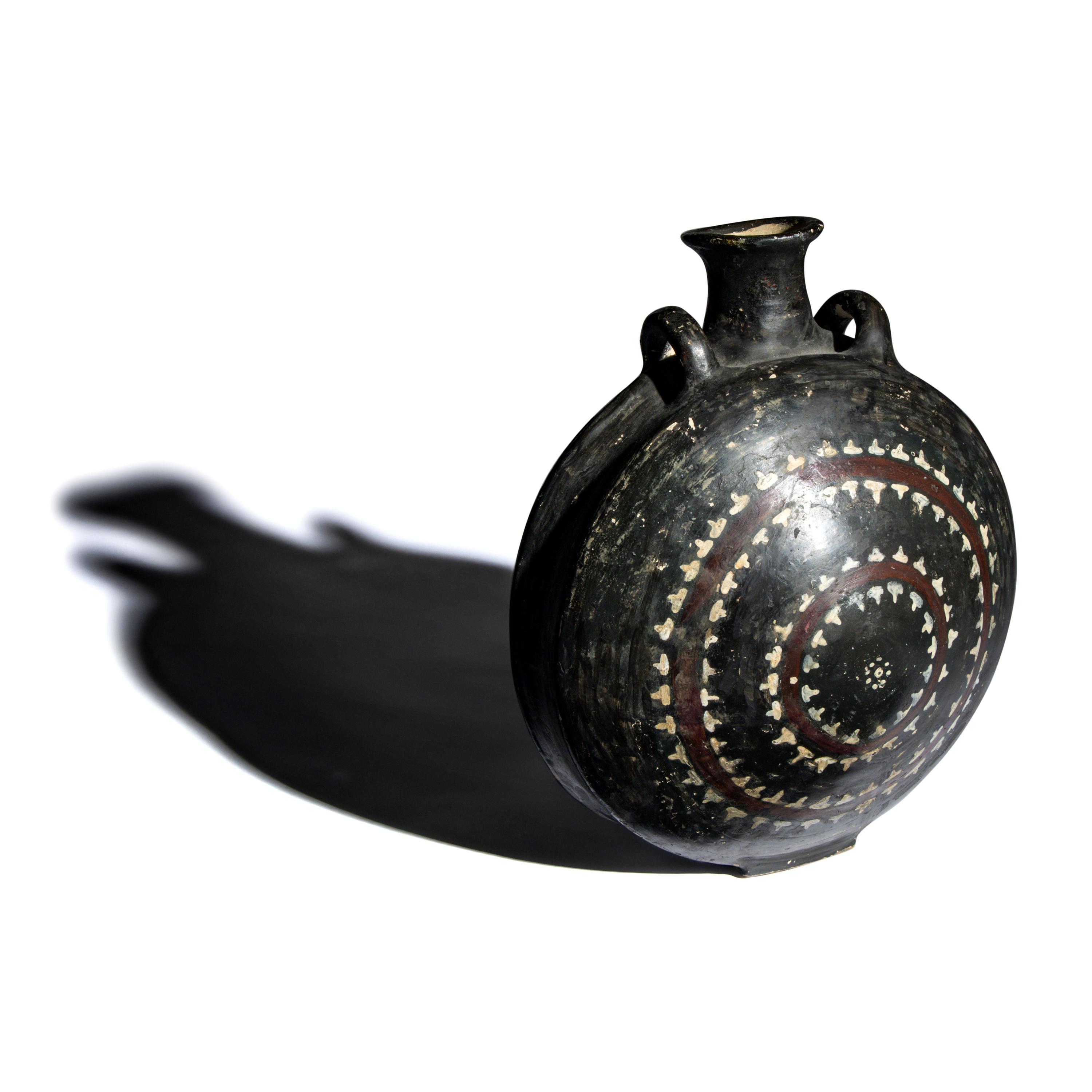 An Apulian Gnathian-Ware Pilgrim Flask