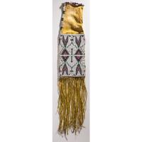 Sioux Beaded Hide Tobacco Bag