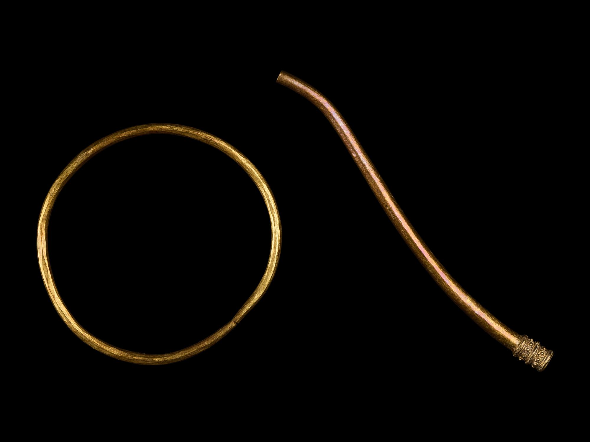 Two Greek Gold Implements