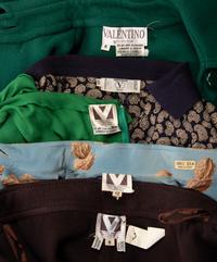 Collection of Vintage Valentino Designs, 1970-80s — Great designs., but each piece has condition issues.