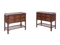 A Pair of Kindel George III Style Mahogany Serving Tables