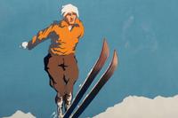 [TRAVEL - WINTER OLYMPICS]. ALO (HALLO, Charles), artist. Chamonix Mont-Blanc / Sports d'Hiver à l'occasion de la VIIIe Olympiade / 25 Janvier-5 Fevrier 1924 . Paris: Cornille & Serre, 1924.