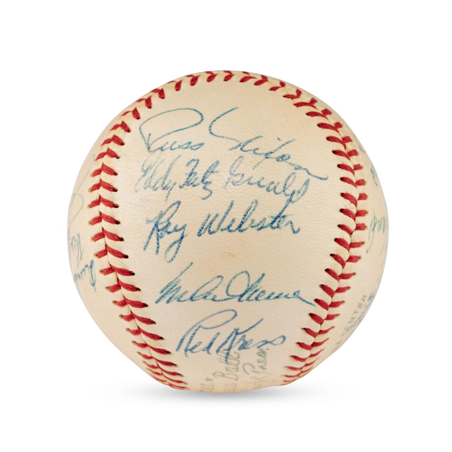 A 1959 Cleveland Indians Team Signed Autograph Baseball (Beckett Authentication Services Letter)