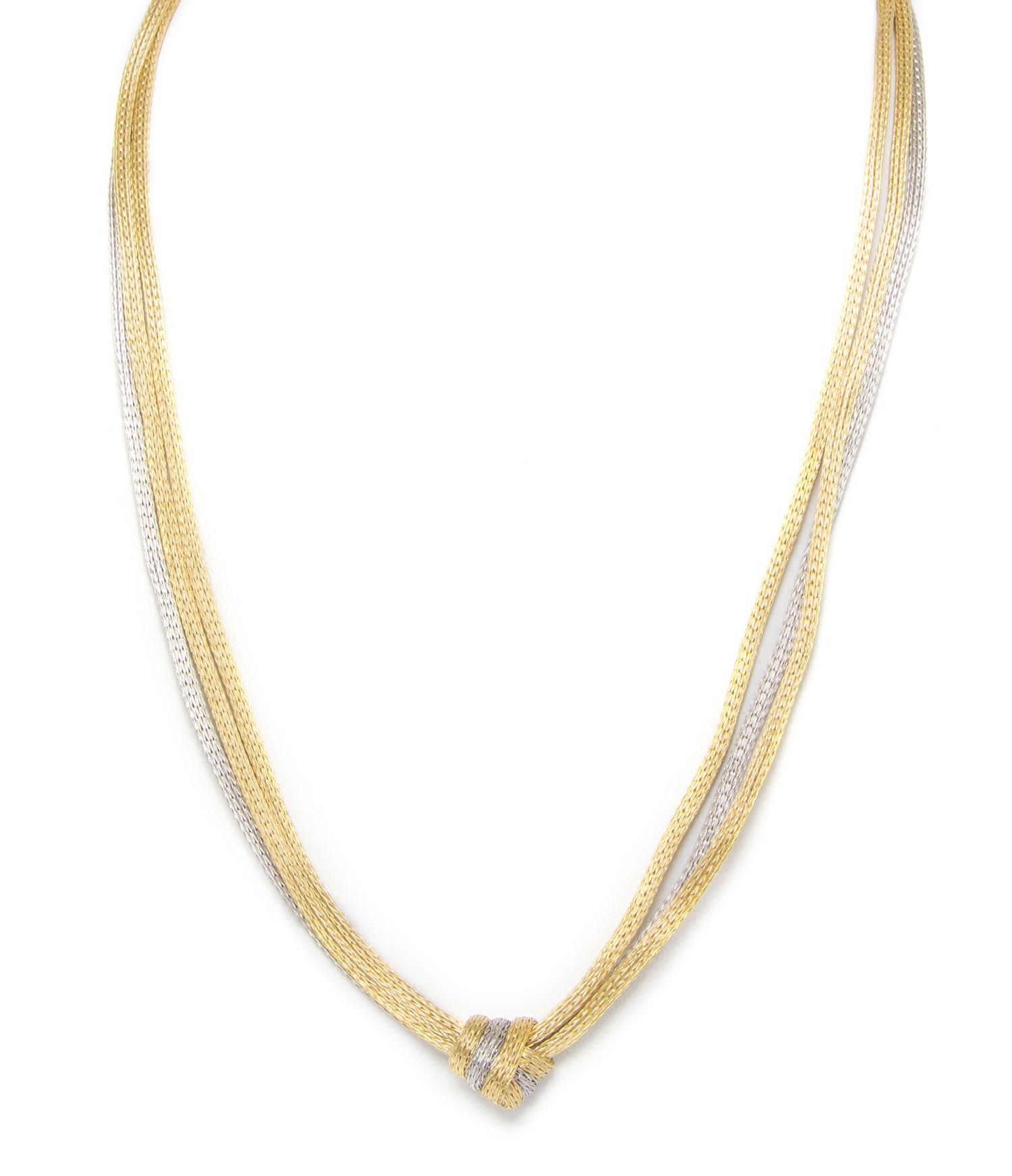 An 18 Karat Yellow and White Gold Necklace, 12.20 dwts.
